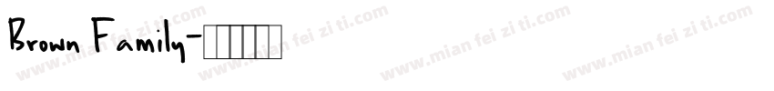 Brown Family字体转换